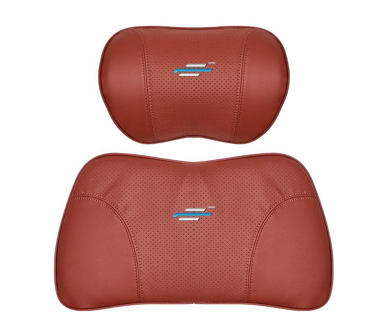 Suitable For Changan Car Seat Headrest Lumbar Pillow Red