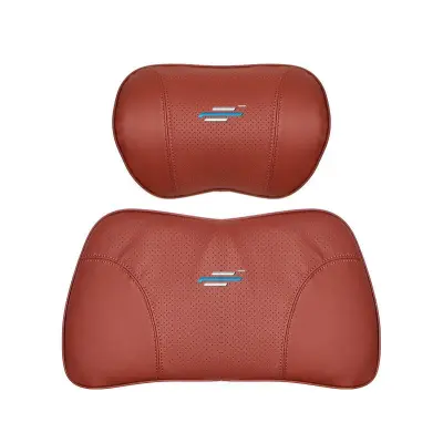 Suitable For Changan Car Seat Headrest Lumbar Pillow Red 01
