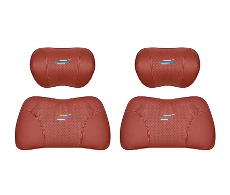 Suitable For Changan Car Seat Headrest Lumbar Pillow Red