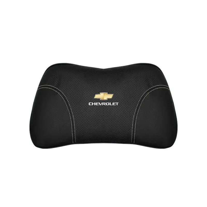 Suitable For Chevrolet Car Nappa Memory Foam Seat Headrest Lumbar Pillow Black