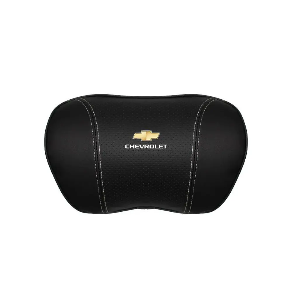 Suitable For Chevrolet Car Nappa Memory Foam Seat Headrest Lumbar Pillow Black