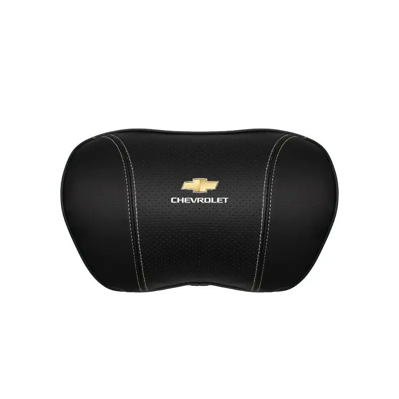 Suitable For Chevrolet Car Nappa Memory Foam Seat Headrest Lumbar Pillow Black