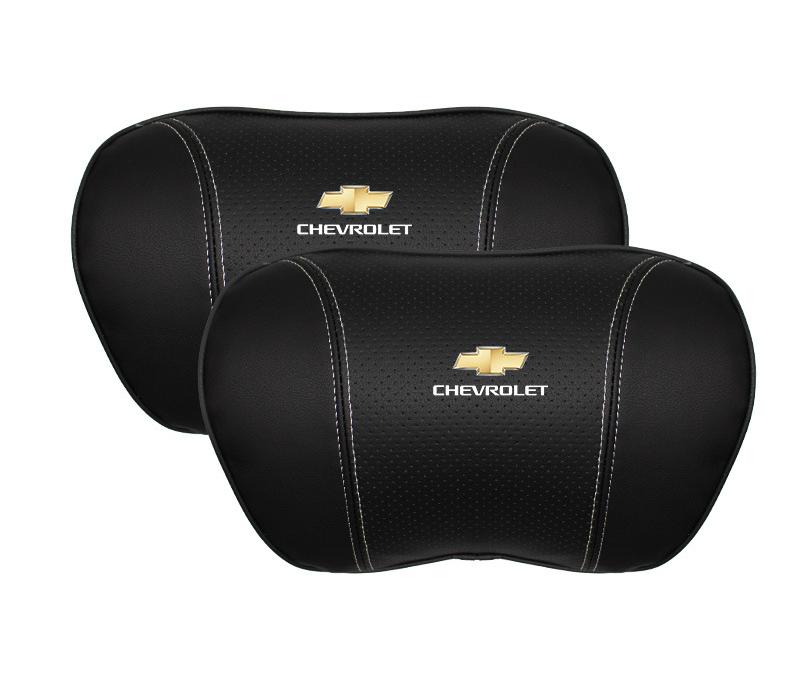 Suitable For Chevrolet Car Nappa Memory Foam Seat Headrest Lumbar Pillow Black