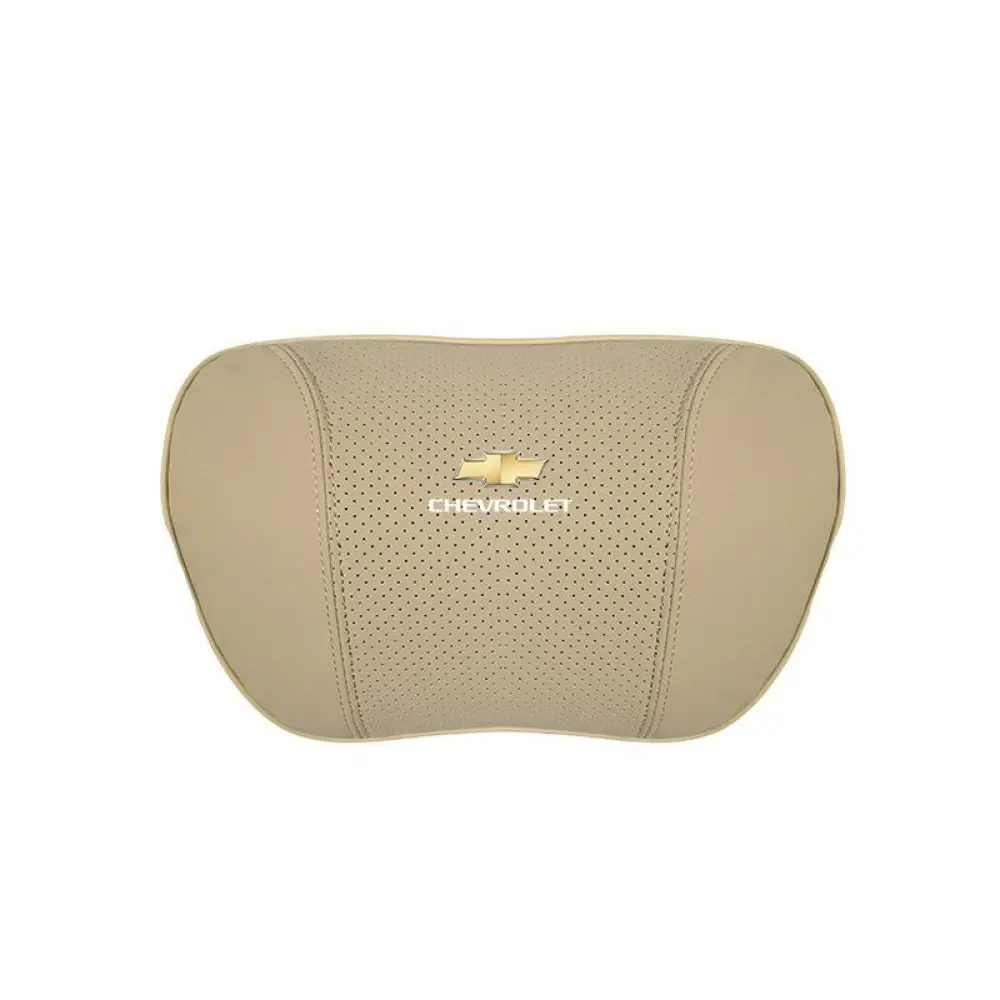 Suitable For Chevrolet Car Nappa Memory Foam Seat Headrest Lumbar Pillow Off-White