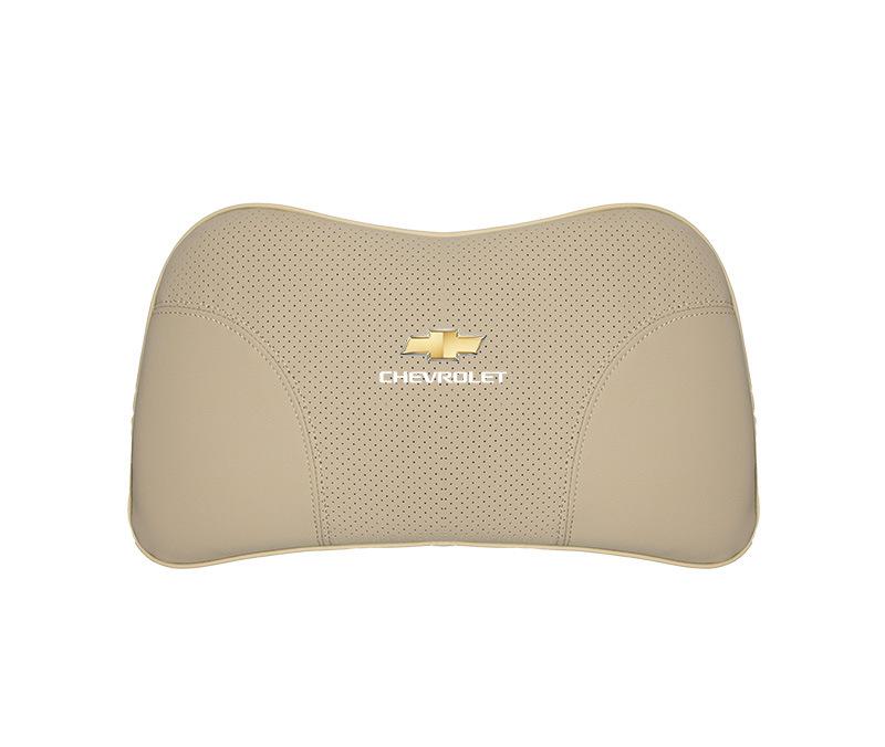 Suitable For Chevrolet Car Nappa Memory Foam Seat Headrest Lumbar Pillow Off-White