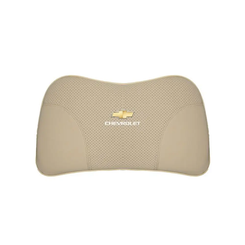 Suitable For Chevrolet Car Nappa Memory Foam Seat Headrest Lumbar Pillow Off-White
