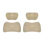 Suitable For Chevrolet Car Nappa Memory Foam Seat Headrest Lumbar Pillow Off-White