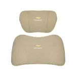 Suitable For Chevrolet Car Nappa Memory Foam Seat Headrest Lumbar Pillow Off-White