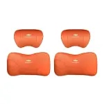Suitable For Chevrolet Car Nappa Memory Foam Seat Headrest Lumbar Pillow Orange
