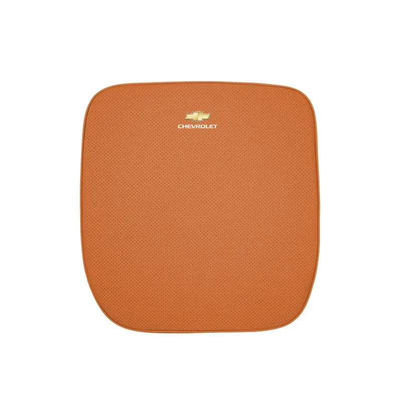 Suitable For Chevrolet Car Nappa Memory Foam Seat Headrest Lumbar Pillow Orange