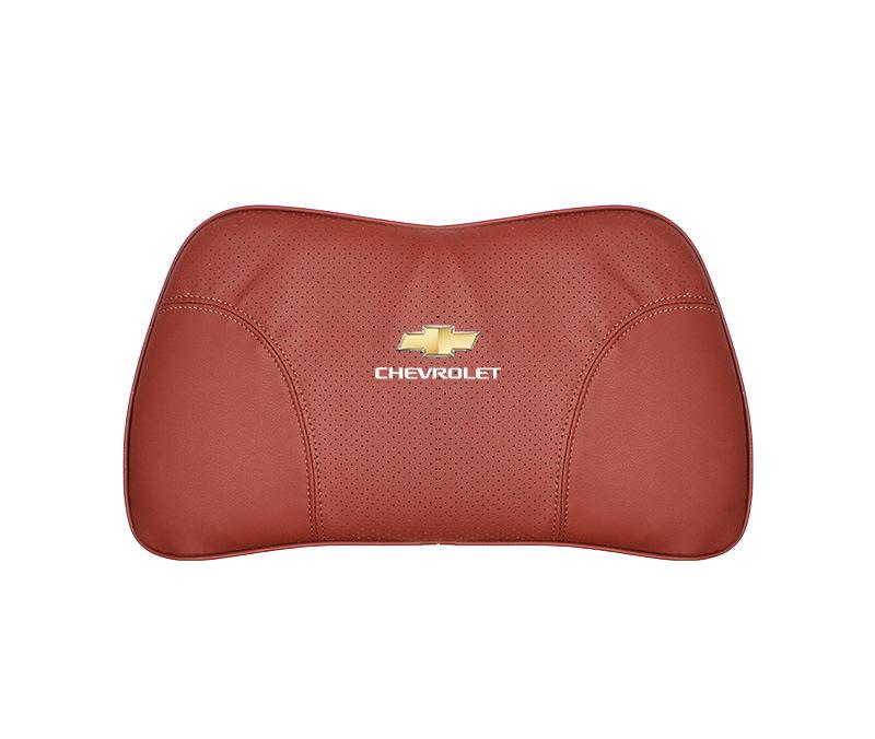 Suitable For Chevrolet Car Nappa Memory Foam Seat Headrest Lumbar Pillow Red