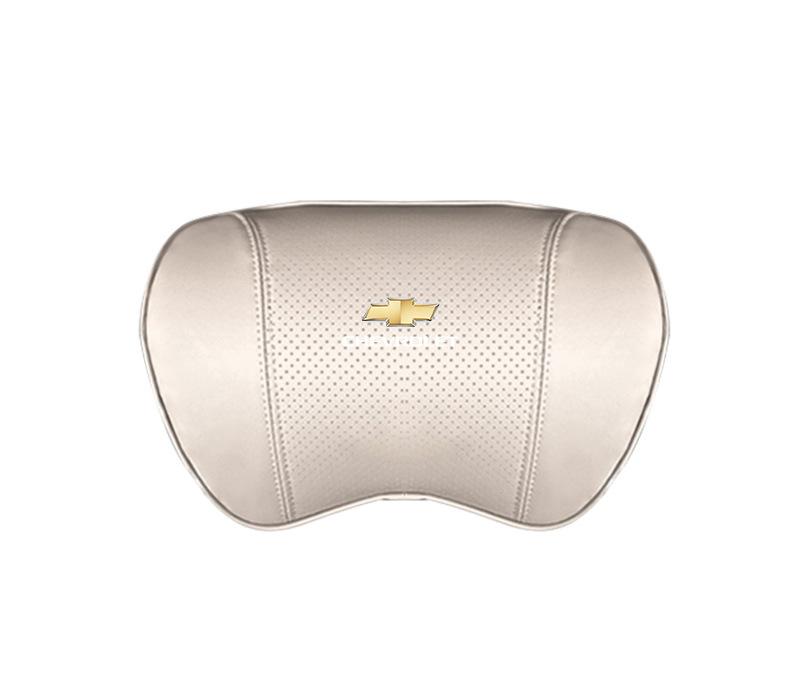 Suitable For Chevrolet Car Nappa Memory Foam Seat Headrest Lumbar Pillow White