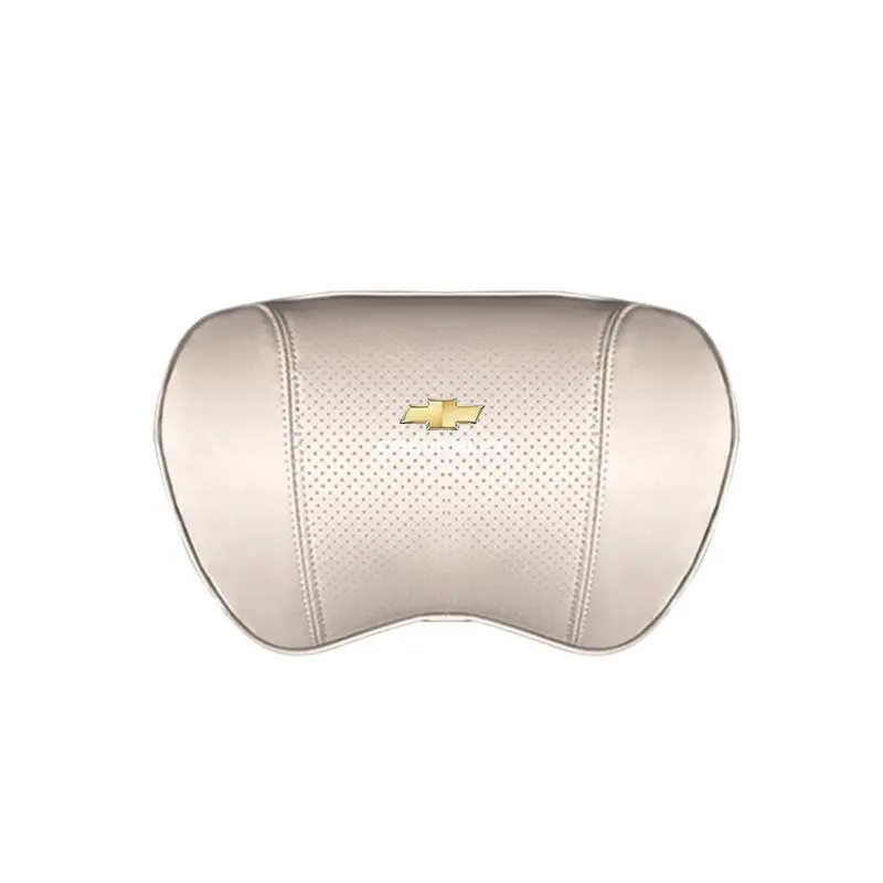 Suitable For Chevrolet Car Nappa Memory Foam Seat Headrest Lumbar Pillow White