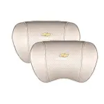 Suitable For Chevrolet Car Nappa Memory Foam Seat Headrest Lumbar Pillow White