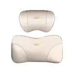 Suitable For Chevrolet Car Nappa Memory Foam Seat Headrest Lumbar Pillow White