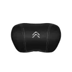 Suitable For Citroen Car Nappa Memory Foam Seat Headrest Lumbar Pillow Black