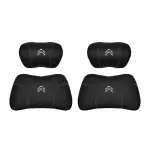 Suitable For Citroen Car Nappa Memory Foam Seat Headrest Lumbar Pillow Black