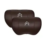 Suitable For Citroen Car Nappa Memory Foam Seat Headrest Lumbar Pillow Brown