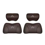 Suitable For Citroen Car Nappa Memory Foam Seat Headrest Lumbar Pillow Brown