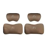 Suitable For Citroen Car Nappa Memory Foam Seat Headrest Lumbar Pillow Coffee Color
