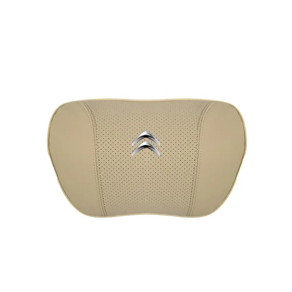 Suitable For Citroen Car Nappa Memory Foam Seat Headrest Lumbar Pillow Off-White