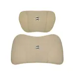 Suitable For Citroen Car Nappa Memory Foam Seat Headrest Lumbar Pillow Off-White