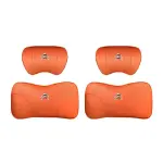 Suitable For Citroen Car Nappa Memory Foam Seat Headrest Lumbar Pillow Orange