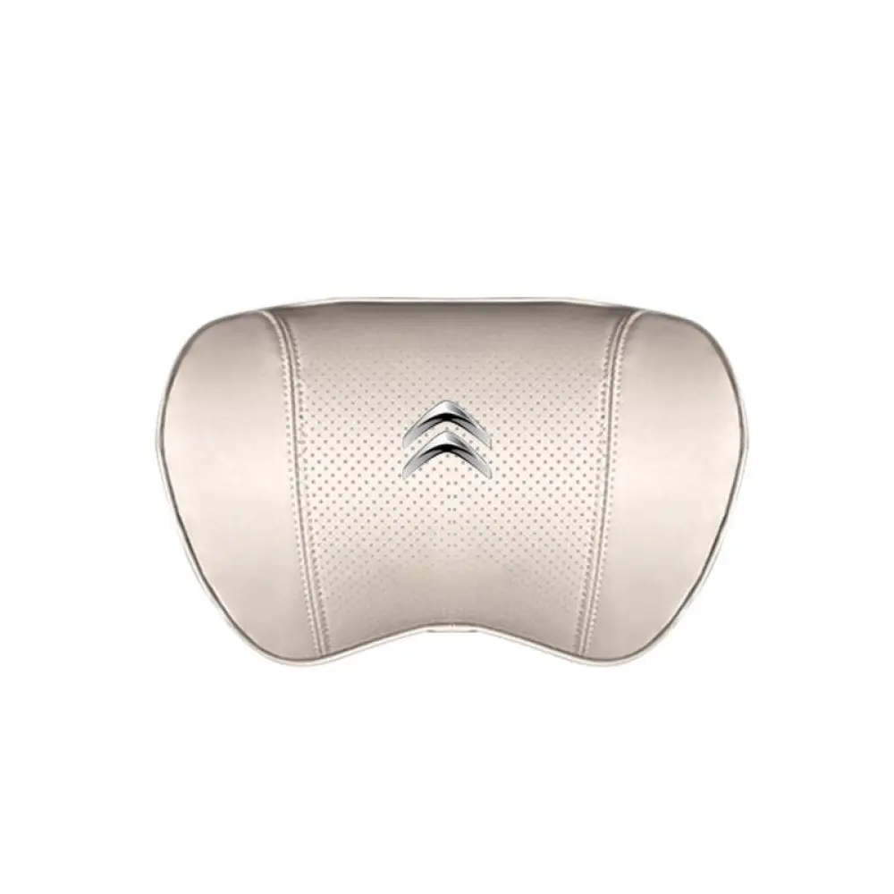 Suitable For Citroen Car Nappa Memory Foam Seat Headrest Lumbar Pillow White