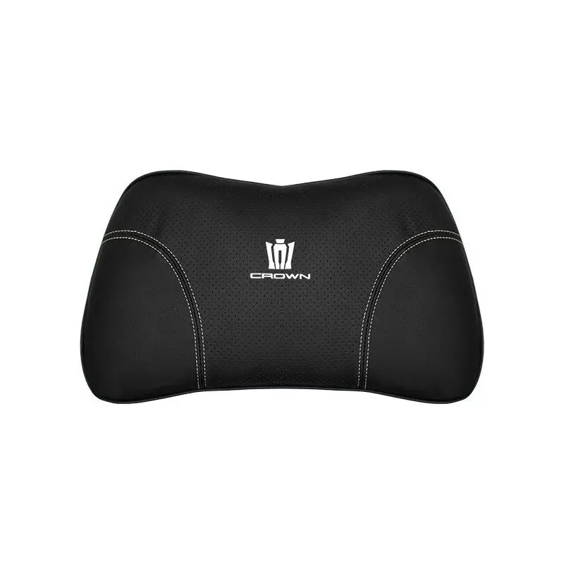 Suitable For Crown Kluger Car Seat Headrest Lumbar Pillow Black