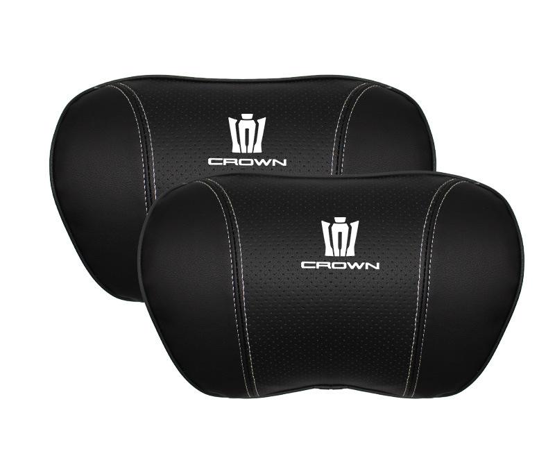 Suitable For Crown Kluger Car Seat Headrest Lumbar Pillow Black