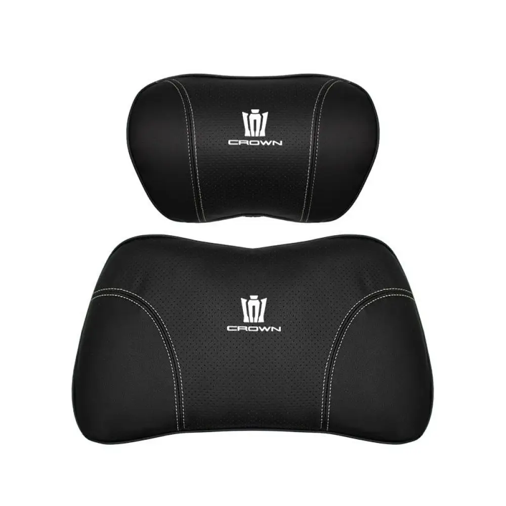 Suitable For Crown Kluger Car Seat Headrest Lumbar Pillow Black
