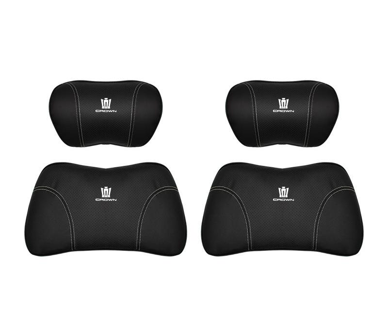 Suitable For Crown Kluger Car Seat Headrest Lumbar Pillow Black