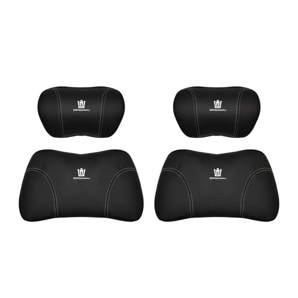 Suitable For Crown Kluger Car Seat Headrest Lumbar Pillow Black