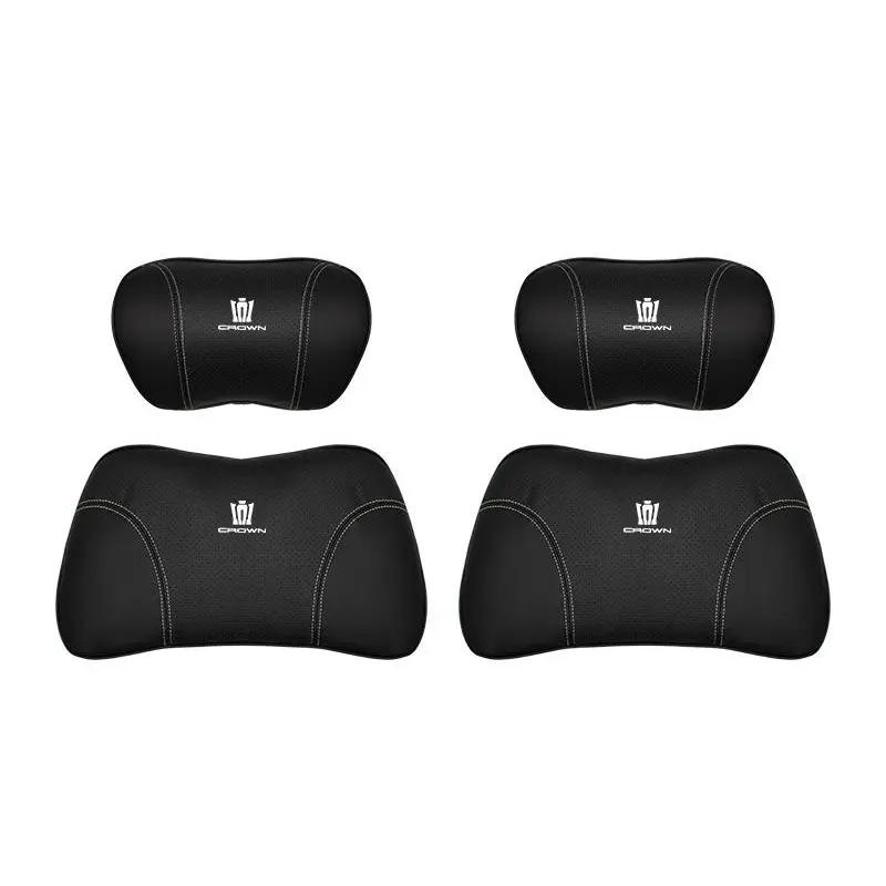 Suitable For Crown Kluger Car Seat Headrest Lumbar Pillow Black