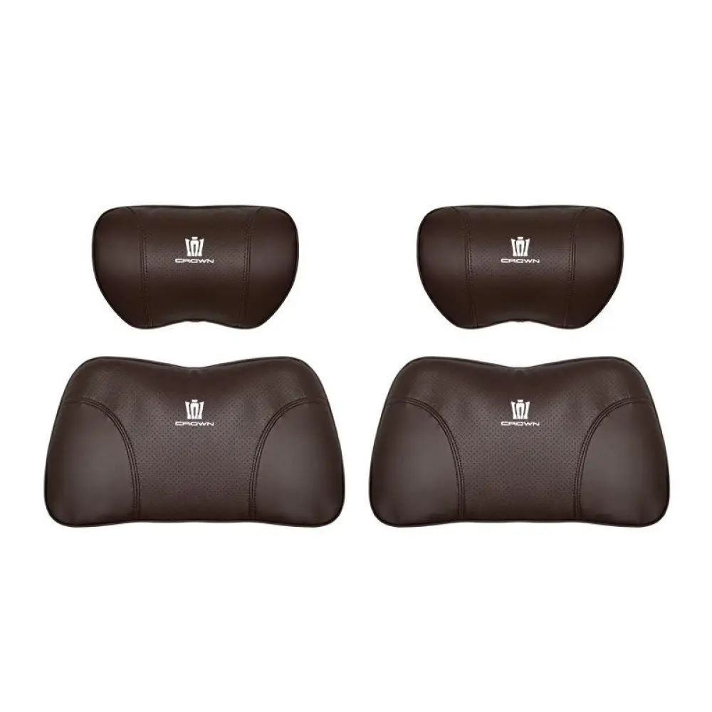 Suitable For Crown Kluger Car Seat Headrest Lumbar Pillow Brown
