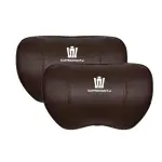 Suitable For Crown Kluger Car Seat Headrest Lumbar Pillow Brown