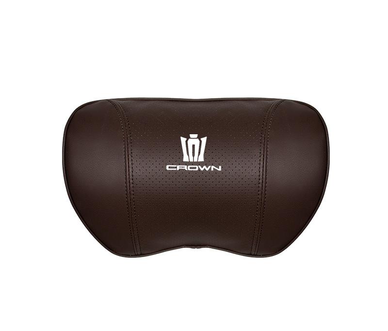 Suitable For Crown Kluger Car Seat Headrest Lumbar Pillow Brown