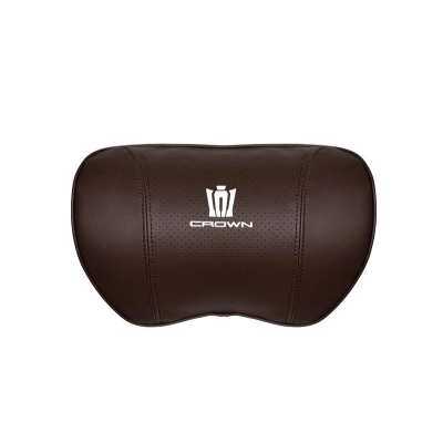 Suitable For Crown Kluger Car Seat Headrest Lumbar Pillow Brown 02