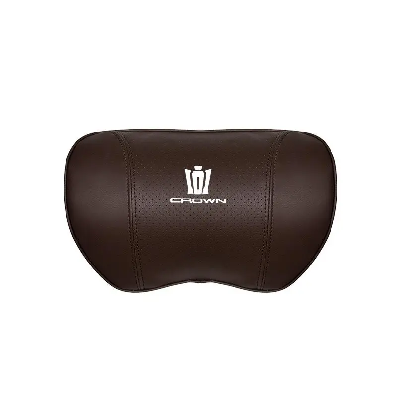 Suitable For Crown Kluger Car Seat Headrest Lumbar Pillow Brown