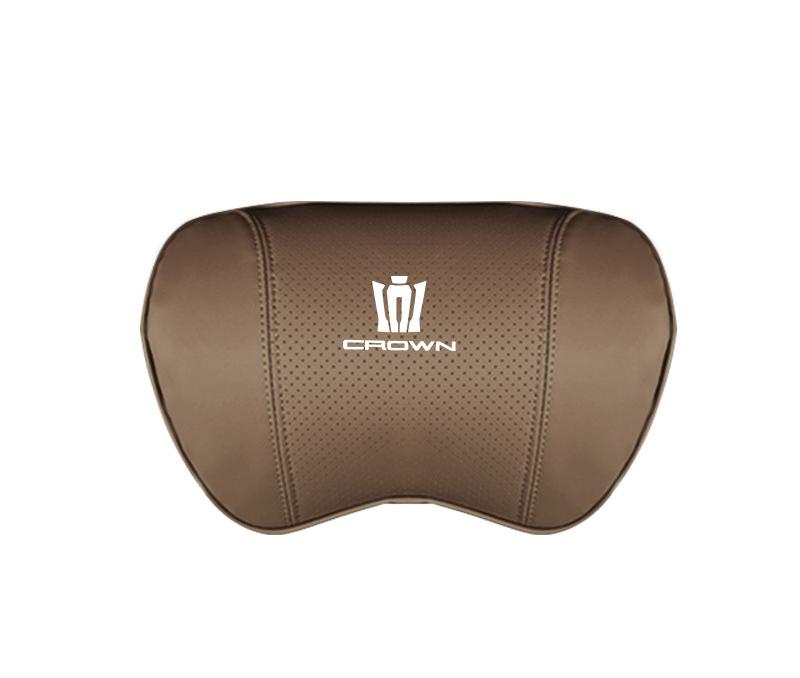 Suitable For Crown Kluger Car Seat Headrest Lumbar Pillow Coffee Color