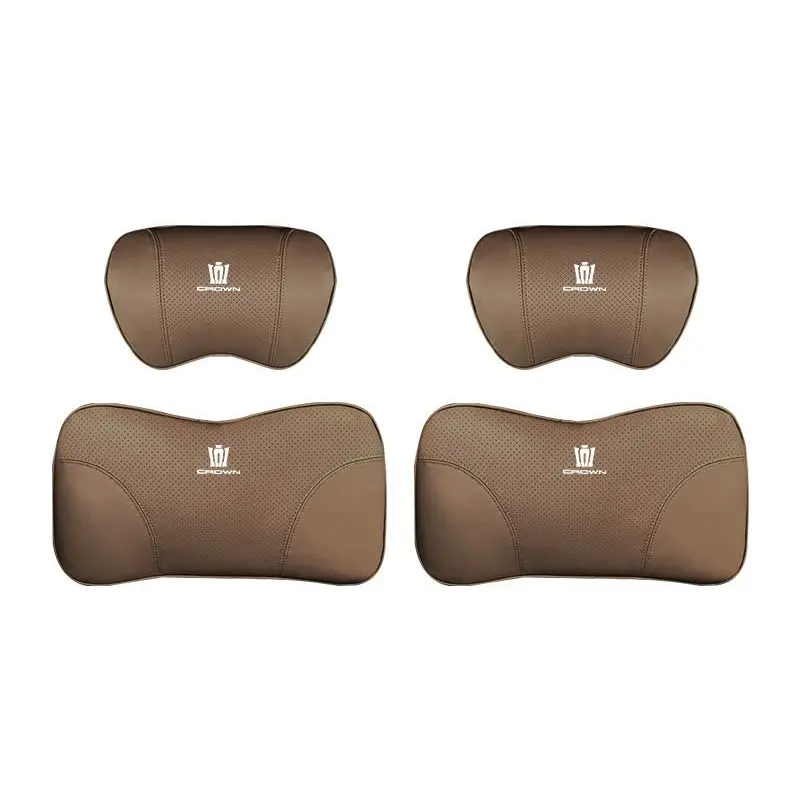 Suitable For Crown Kluger Car Seat Headrest Lumbar Pillow Coffee Color