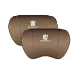 Suitable For Crown Kluger Car Seat Headrest Lumbar Pillow Coffee Color