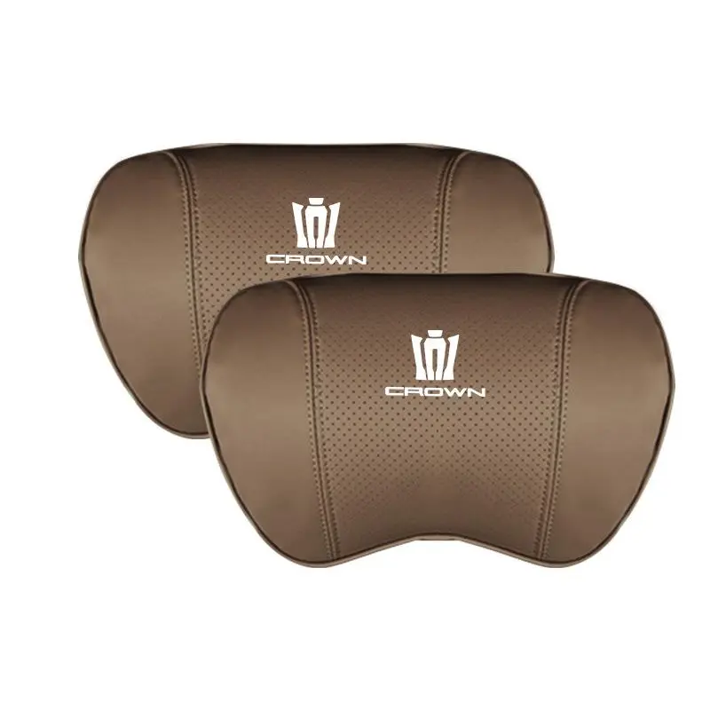 Suitable For Crown Kluger Car Seat Headrest Lumbar Pillow Coffee Color