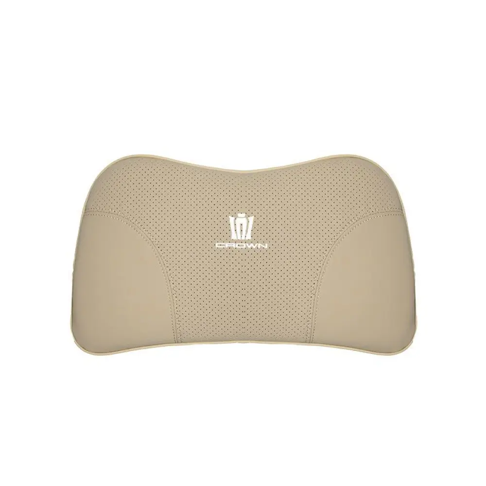 Suitable For Crown Kluger Car Seat Headrest Lumbar Pillow Off-White