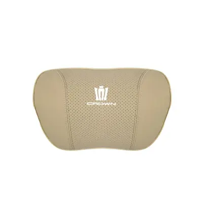 Suitable For Crown Kluger Car Seat Headrest Lumbar Pillow Off-White 02