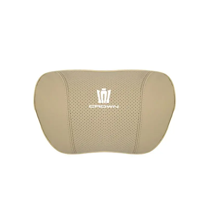 Suitable For Crown Kluger Car Seat Headrest Lumbar Pillow Off-White
