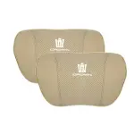 Suitable For Crown Kluger Car Seat Headrest Lumbar Pillow Off-White