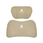 Suitable For Crown Kluger Car Seat Headrest Lumbar Pillow Off-White