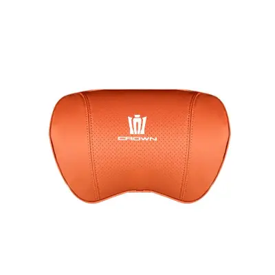 Suitable For Crown Kluger Car Seat Headrest Lumbar Pillow Orange 02