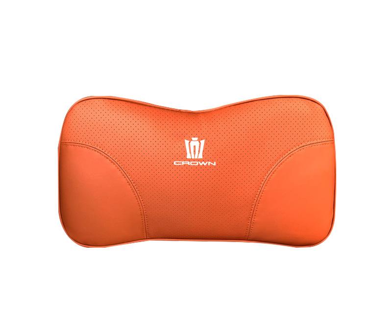 Suitable For Crown Kluger Car Seat Headrest Lumbar Pillow Orange